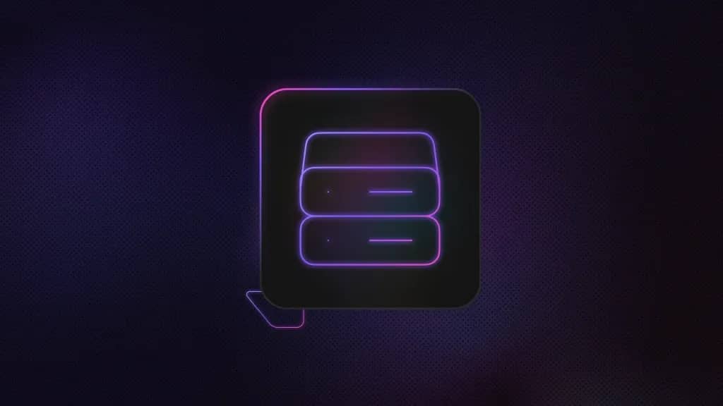 Server icon inside a rounded square with a purple background.