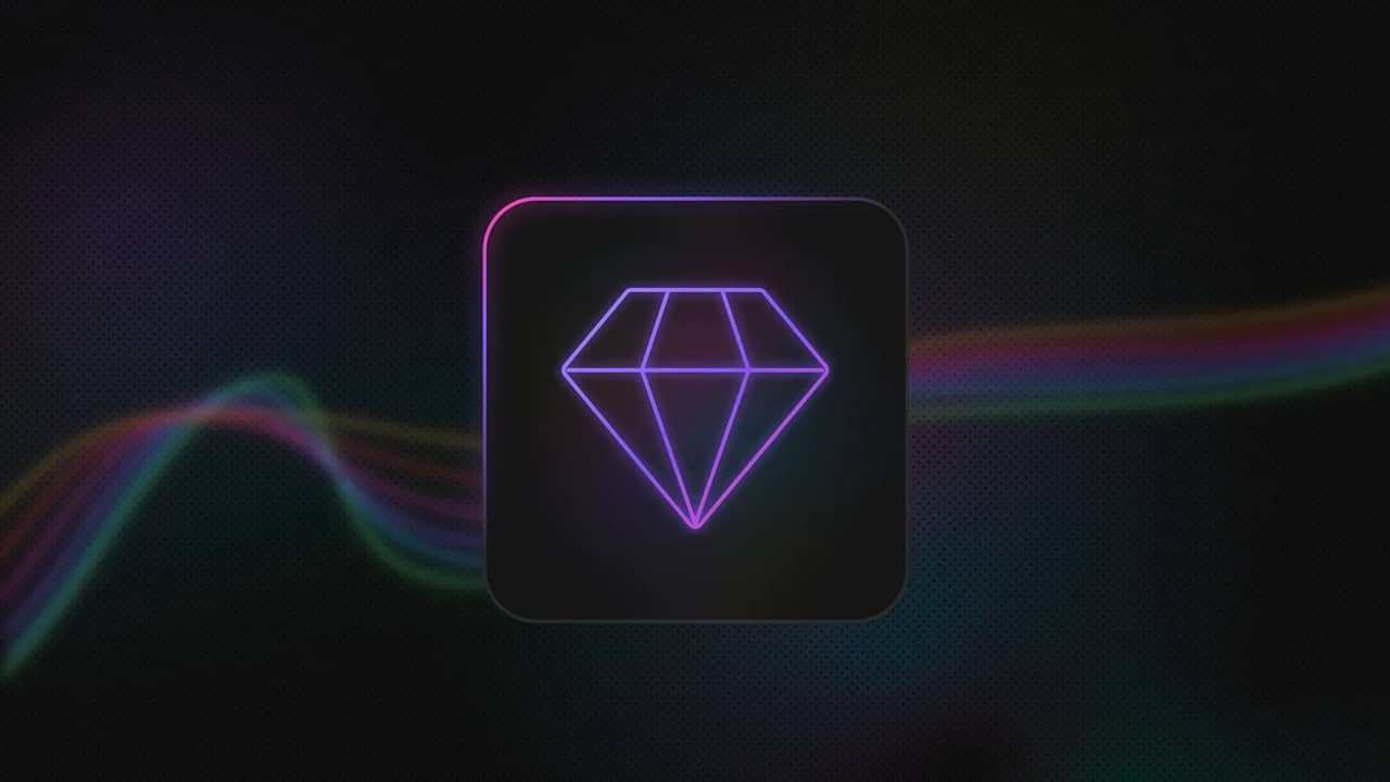 Diamond inside a rounded square