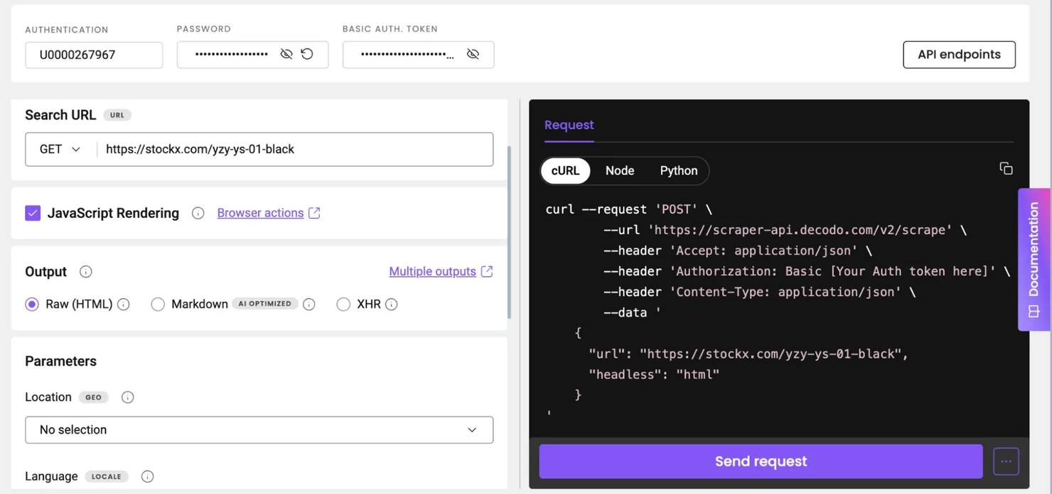 Decodo Web Scraper API