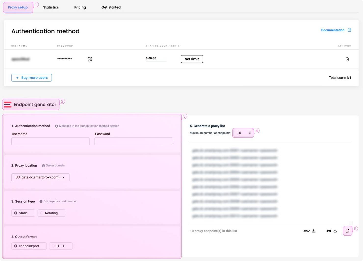 Integration with datacenter proxies