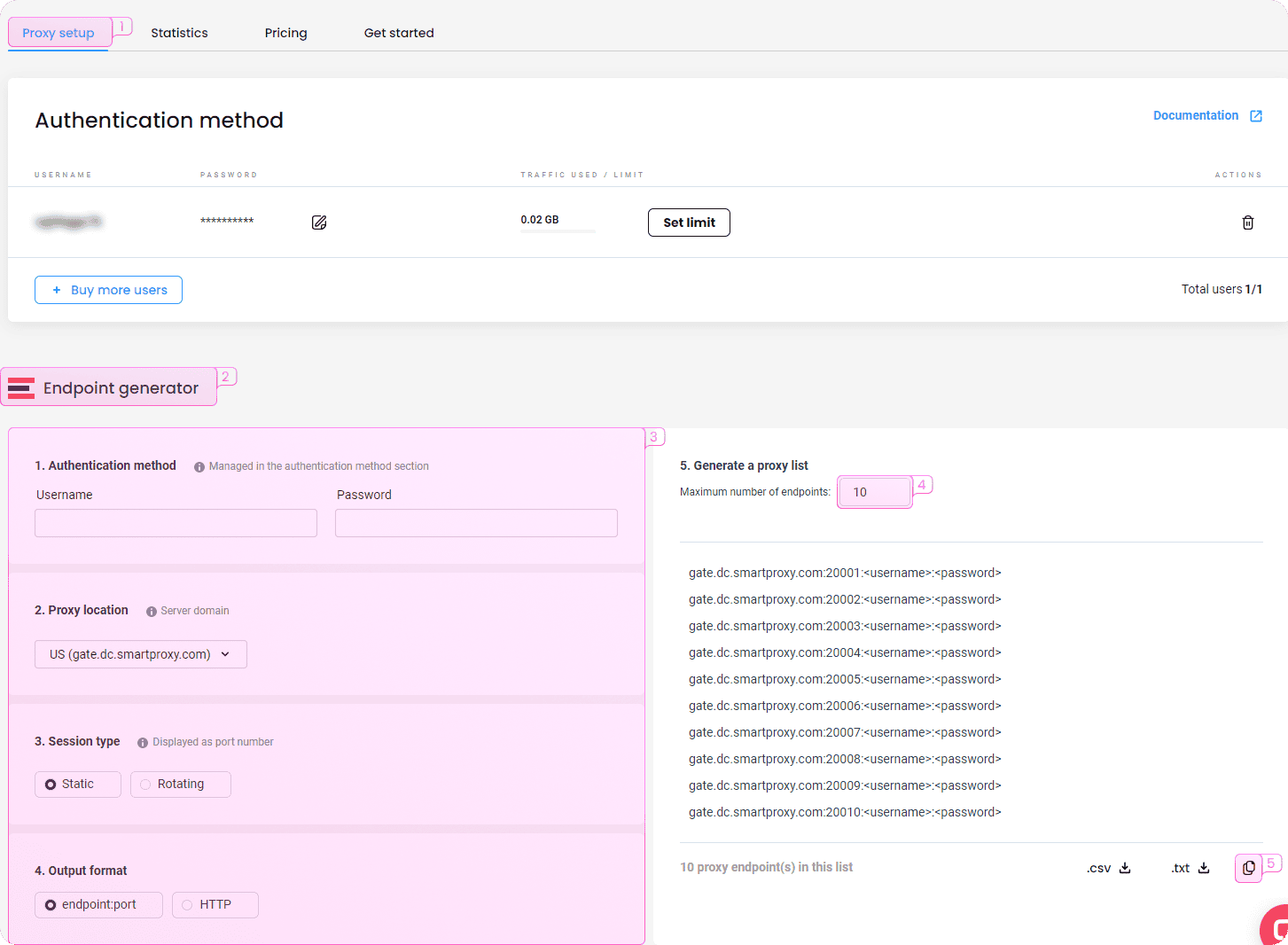 Integration with datacenter proxies