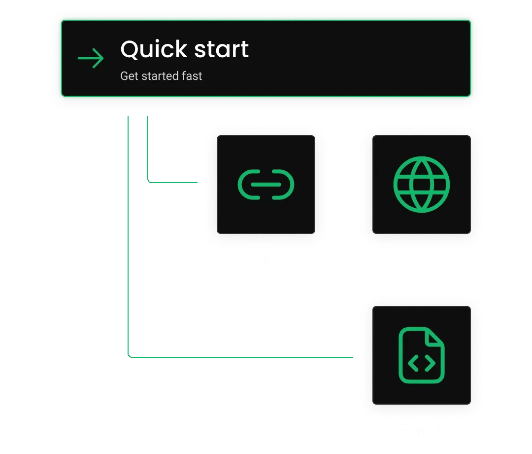 Illustration of a quick start guide.