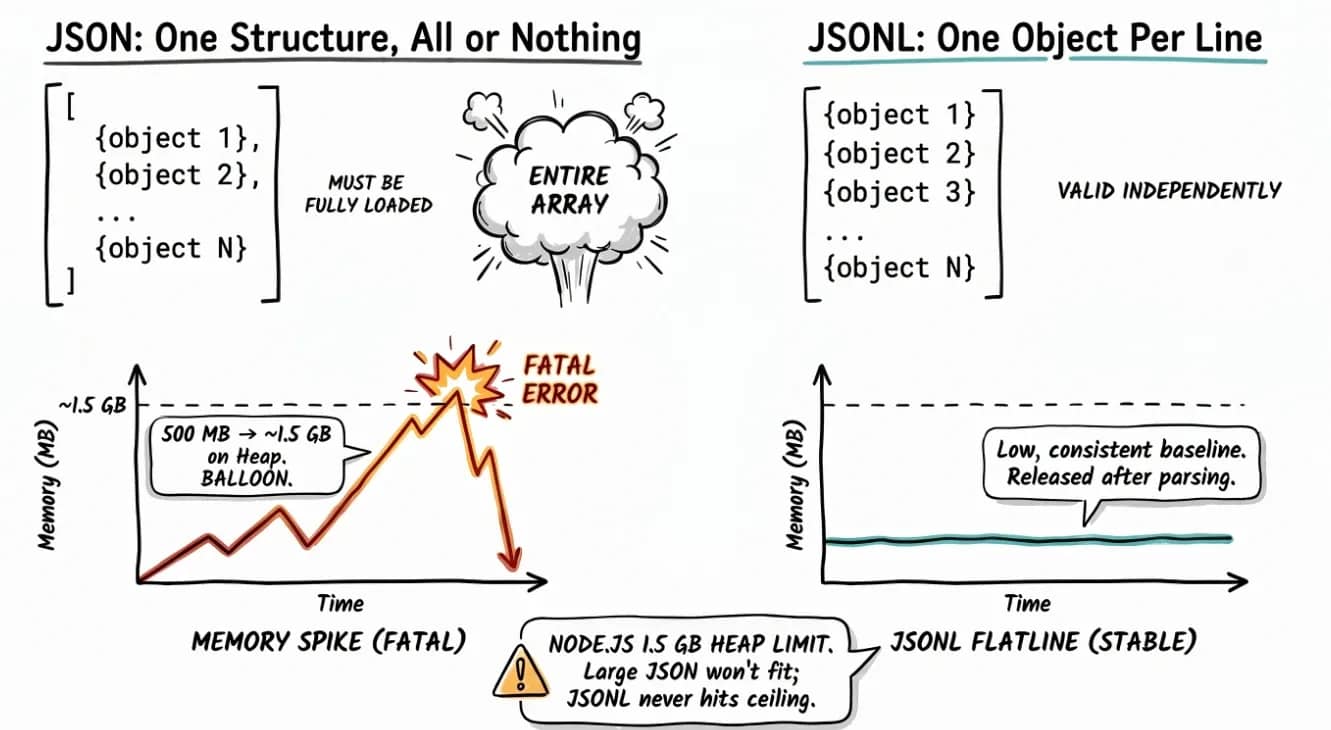 JSON vs JSONL