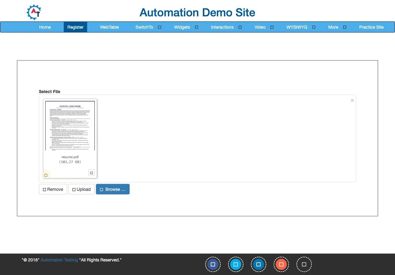 Document upload