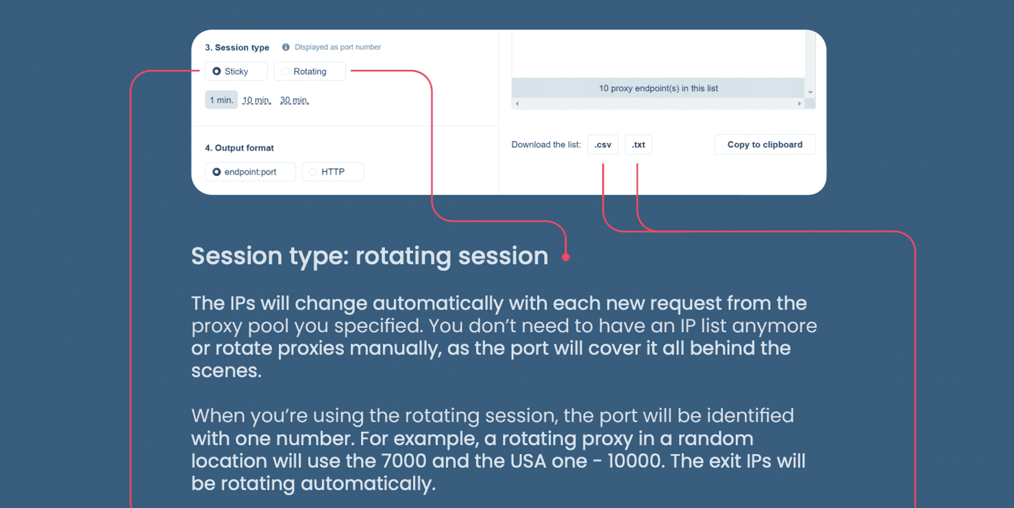 the rotating session type