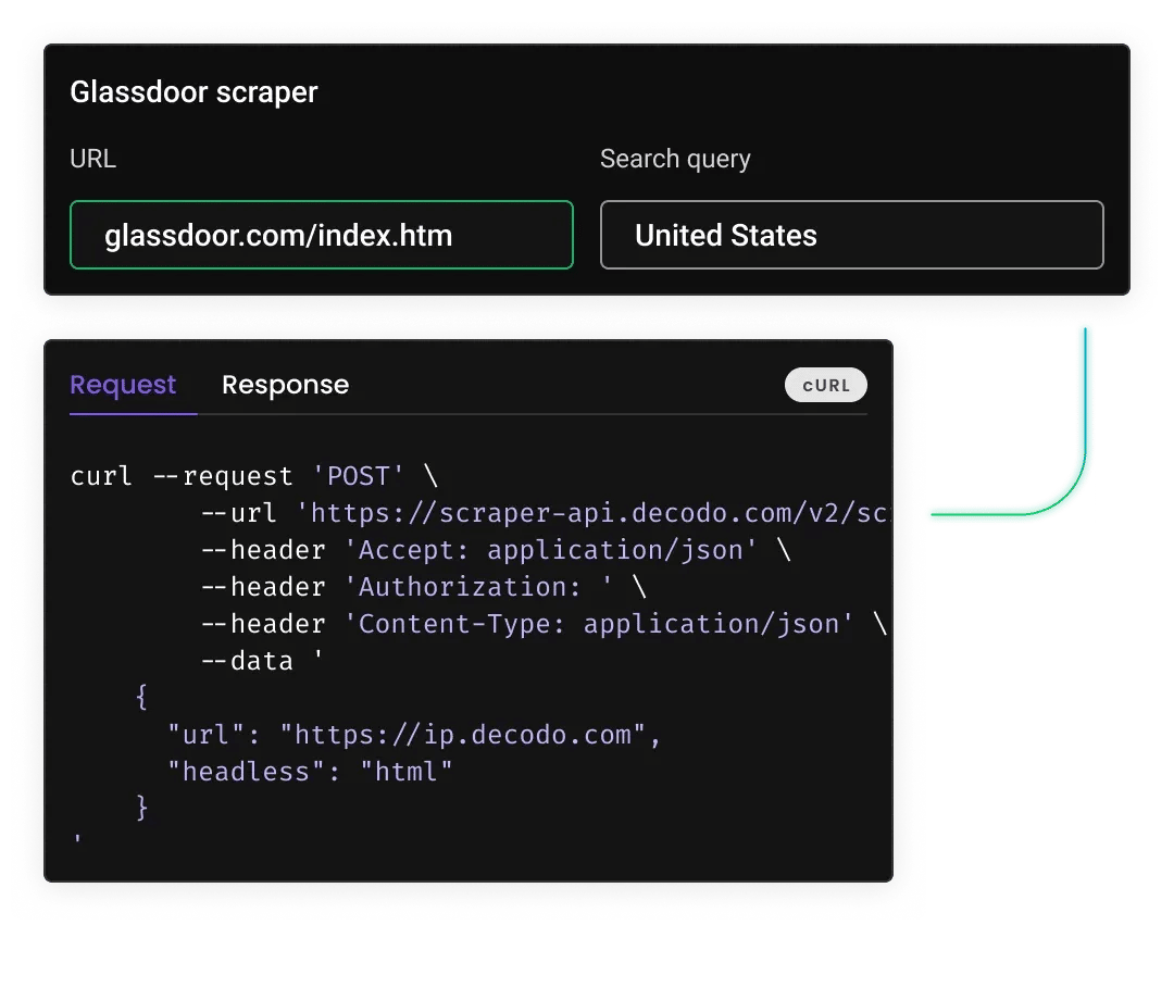 Taking a Glassdoor URL and returning the matching public data as structured fields