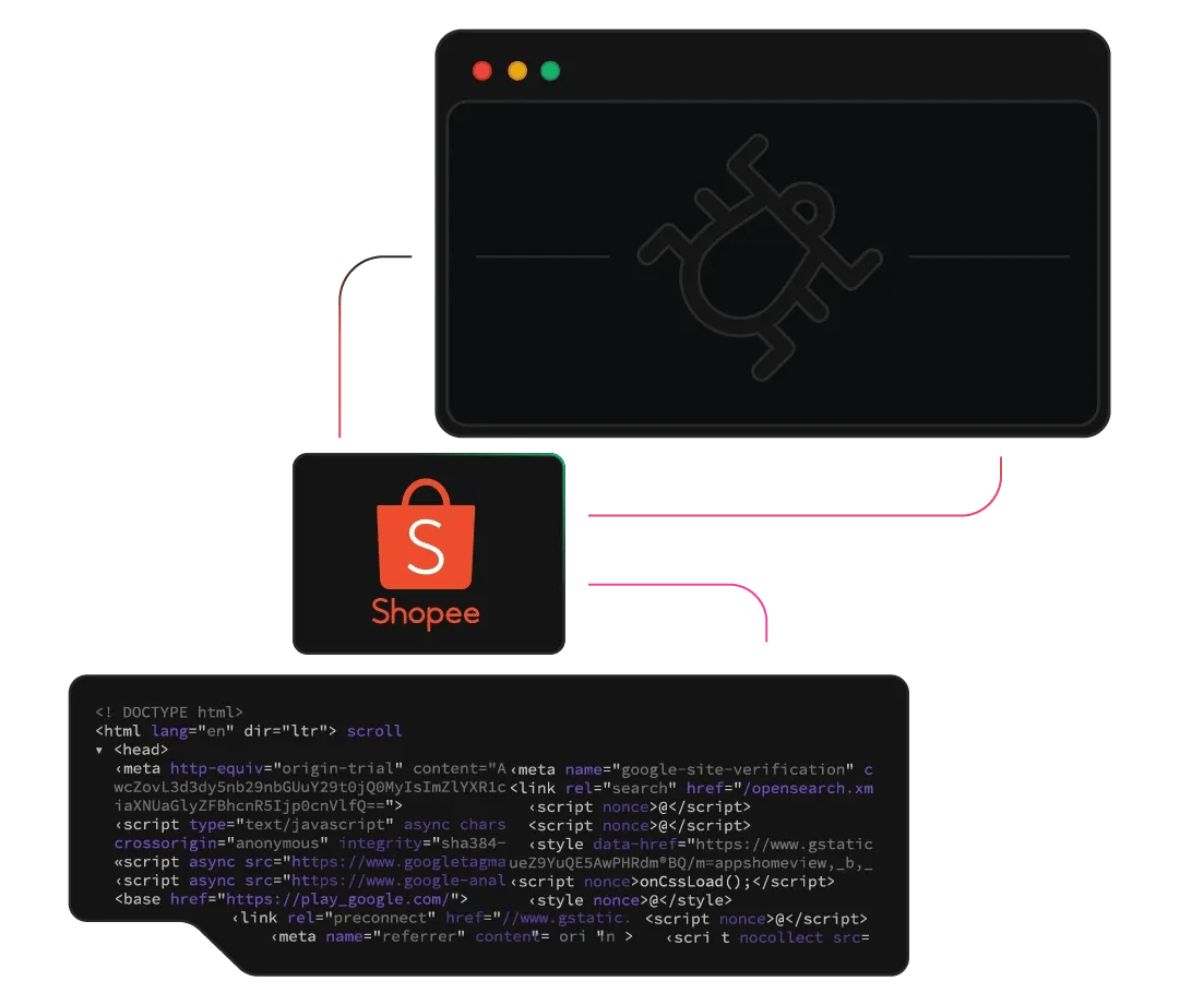 The Shopee scraper API returns structured data.