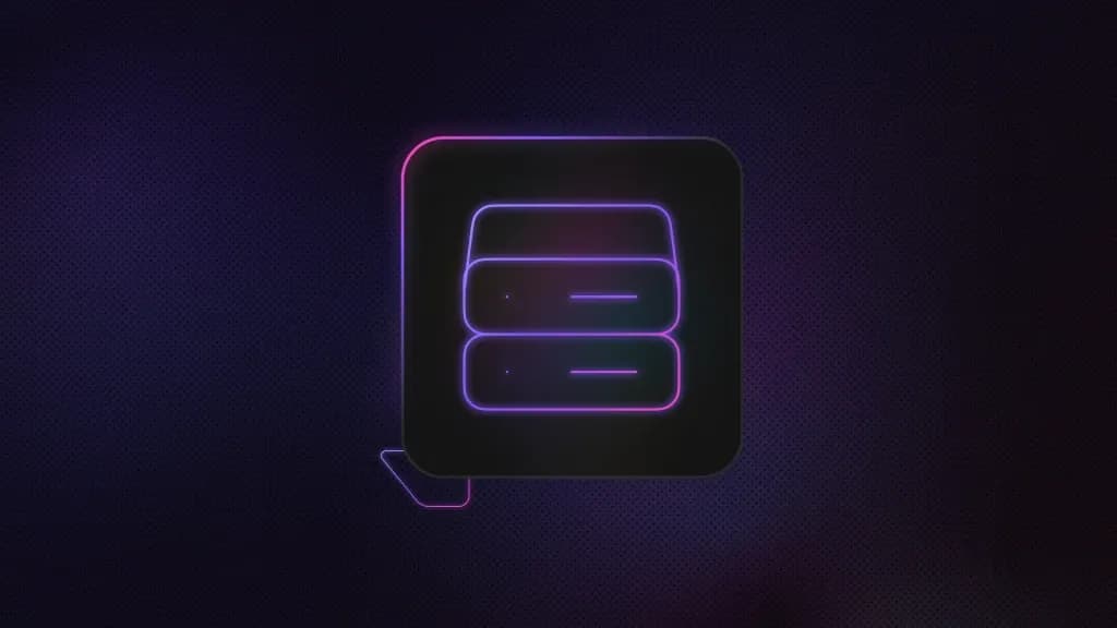 Server icon inside a rounded square with a purple background.