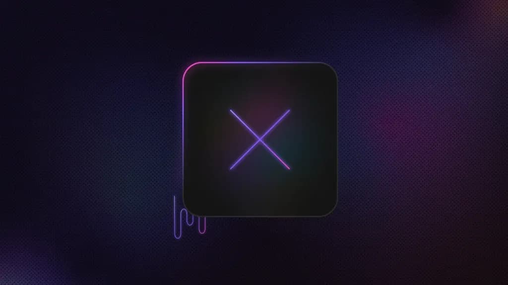 An x symbol enclosed in a rounded square with a wavy line extending from the lower left.