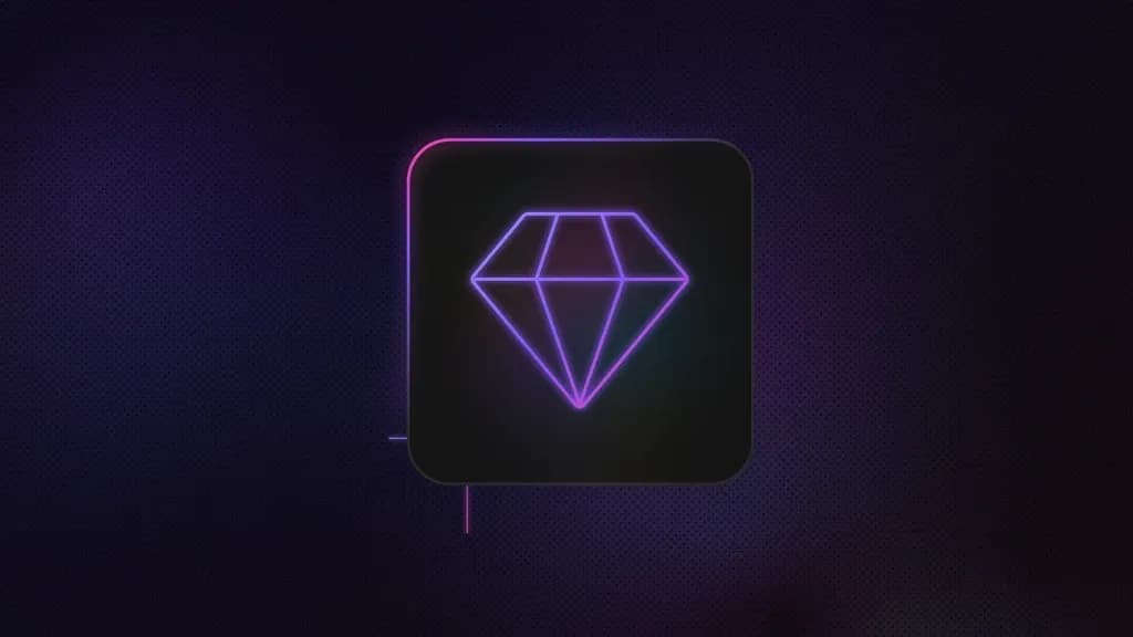 Diamond in a squircle