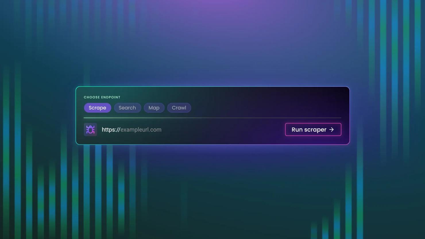Web Data API dashboard