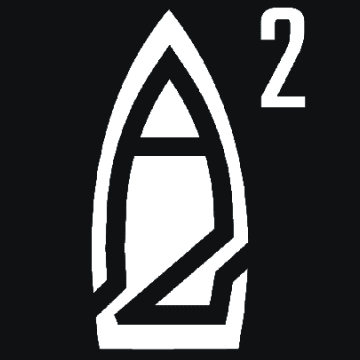 Decodo logo displaying a stylized white boat-shaped emblem with a superscript 2 on a black background