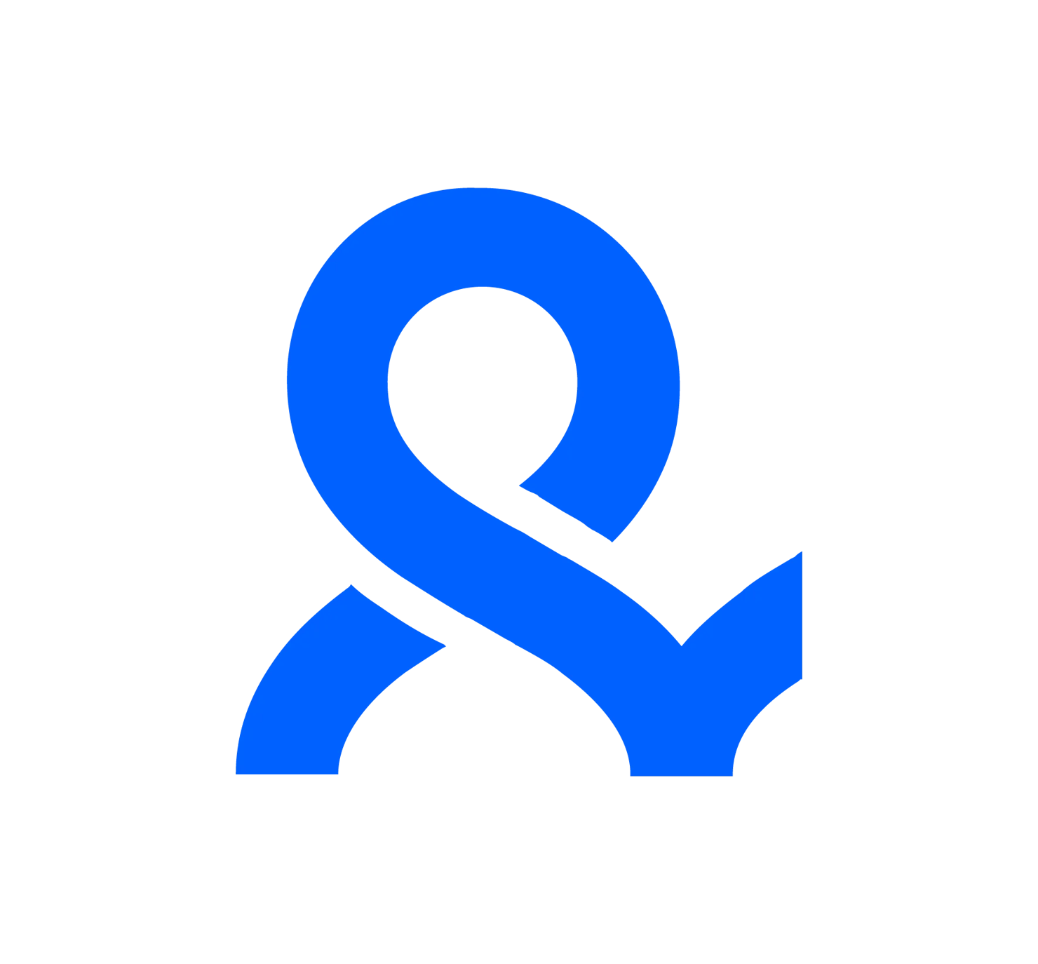 Multilogin logo showing a blue stylized ampersand centered on a white background