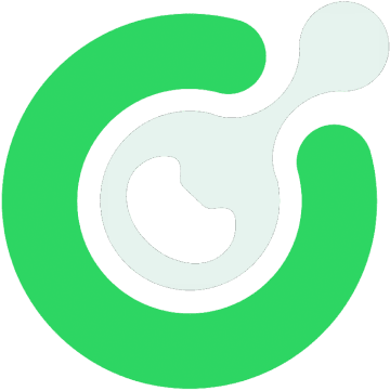 CapSolver logo featuring a green circular ring with a pale droplet-like shape centered on a white background