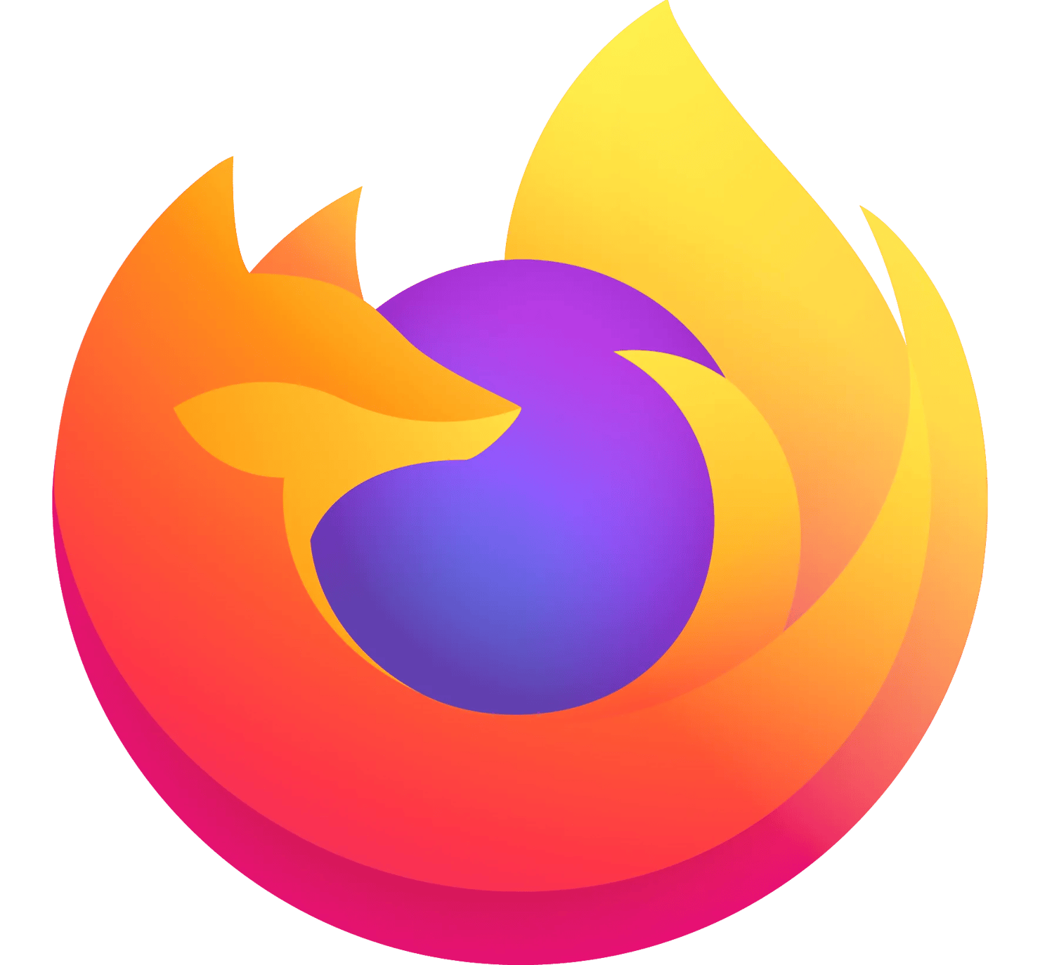 A fiery orange Firefox logo wrapping around a blue globe, embodying the spirit of privacy by hiding you from a solid 4% of internet trackers