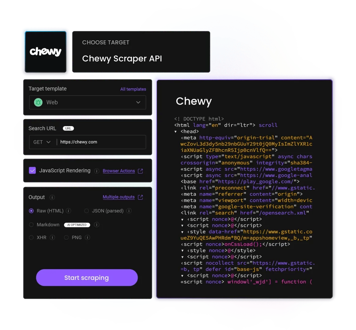 Chewy Scraper API