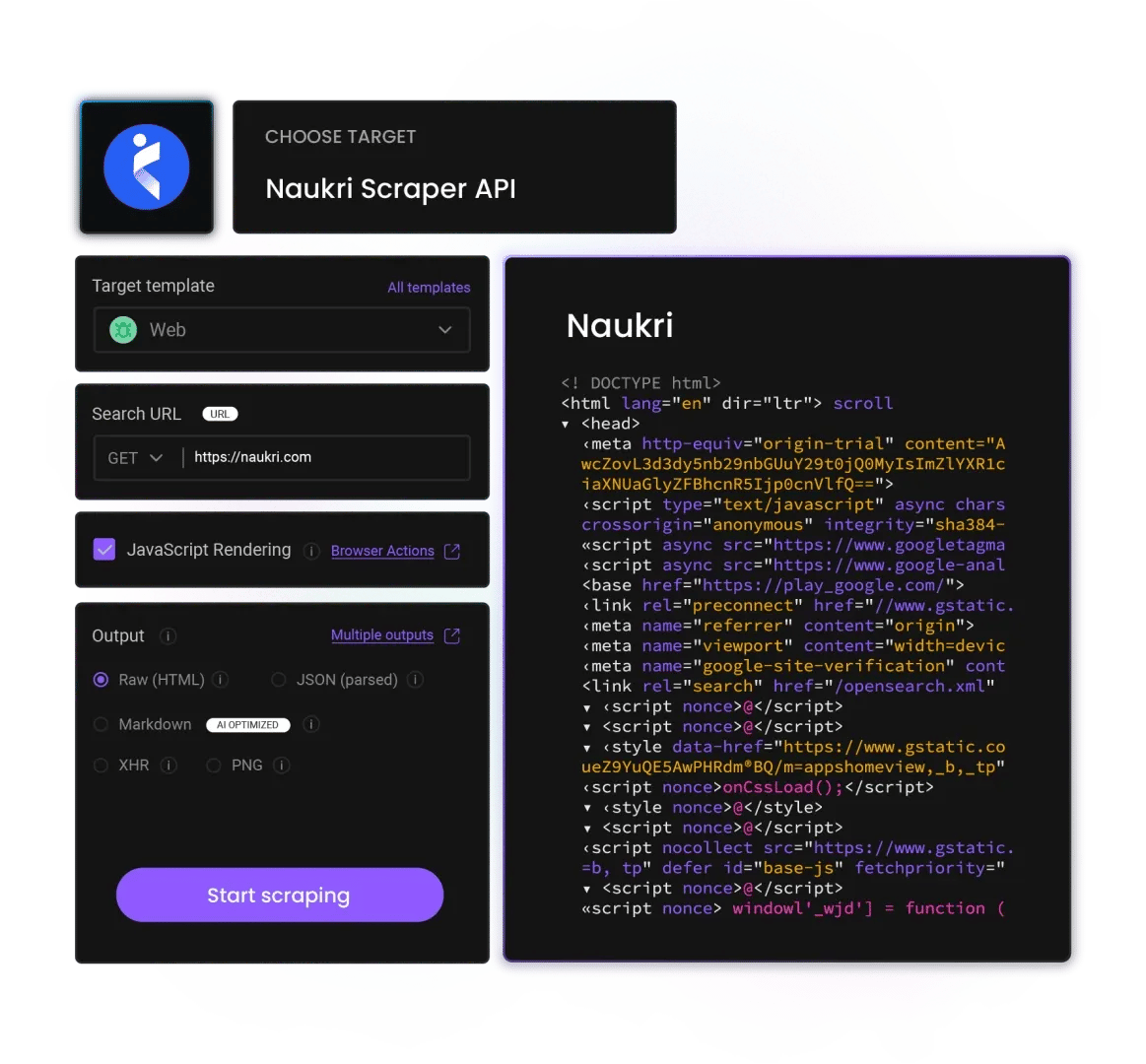 Naukri Scraper API