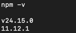 Version numbers for both commands.